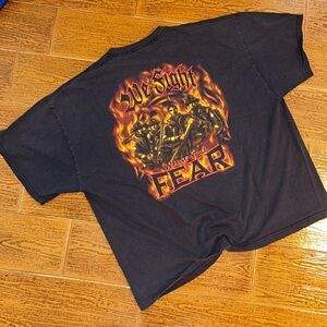 Vintage Black fireman Graphic Men's Shirt